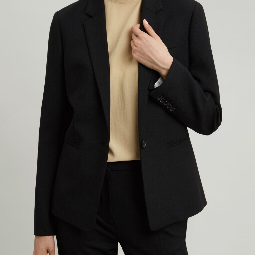 Joseph William comfort wool blazer Women Black Wool Blazer Sz 36 / 4 NWOT